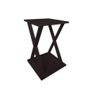 Ver imagem 2 de Mesa X Lateral de Apoio ou Mesa de Cabeceira Preto Laca