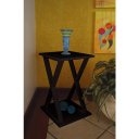 Ver imagem 5 de Mesa X Lateral de Apoio ou Mesa de Cabeceira Preto Laca