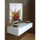 Ver imagem 5 de Aparador Penteadeira Console Suspenso Branco Laca