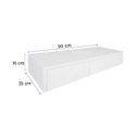 Ver imagem 4 de Aparador Penteadeira Console Suspenso Branco Laca