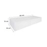 Aparador Penteadeira Console Suspenso Branco Laca - 3