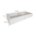 Ver imagem 6 de Penteadeira Aparador Suspenso para Maquiagem Quarto Branco Laca