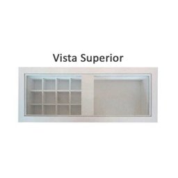 Penteadeira Aparador Suspenso para Maquiagem Quarto Branco Laca - 3