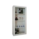 Ver imagem 1 de Bar Adega Cristaleira Suspenso de Parede para Sala Estar ou Jantar Branco