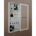 Ver imagem 7 de Bar Adega Cristaleira Suspenso de Parede para Sala Estar ou Jantar Branco