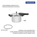 Ver imagem 4 de Borracha Anel Silicone 20cm Panela de Pressão de 4,5l Brava
