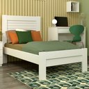 Ver imagem 1 de Cama Solteiro Safira Neve- Tcil Móveis