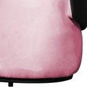 Ver imagem 5 de Kit 2 Poltronas e 1 Namoradeira Orgânica Beatriz Veludo Composê Corino Preto - Estopar Veludo Rosa C