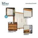 Ver imagem 4 de Guarda Roupa Casal Flórida 6 Portas Amadeirado Off White Acetinado - Tigus