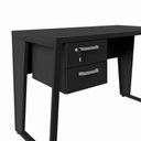 Ver imagem 4 de Mesa Escrivaninha Industrial 120cm Tampo 30mm com 2 Gavetas Pés em Metal F5 Office Cor:Preto