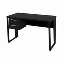 Ver imagem 2 de Mesa Escrivaninha Industrial 120cm Tampo 30mm com 2 Gavetas Pés em Metal F5 Office Cor:Preto