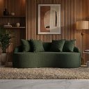 Ver imagem 1 de Sofá 4 Lugares Apollo Orgânico Moderno com Almofadas para Sala Bouclé