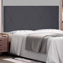Ver imagem 2 de Cabeceira Painel Casal 1,40m Aquilla Suede Cinza - Pallazio