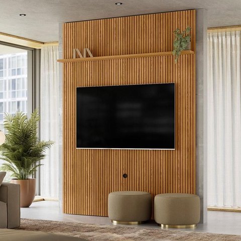 Painel Piso Teto New Interlagos Ambiente Cumaru – Madetec