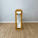 Ver mais imagens de Aparador Linea Ample 4 Prateleiras 2 Gavetas Madeira Pinus Branco e Nozes Artfactory Design