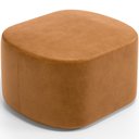 Ver imagem 7 de Kit 2 Puffs Decorativos Orgânico para Living Quarto 70cm Doha W01 Couríssimo Canela - Lyam Decor