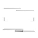 Ver imagem 2 de Kit Rack Prateleiras e Nichos Mdf Branco Tx Prtbr014