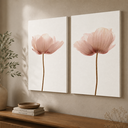 Ver imagem 2 de Kit 2 Quadros Decorativos Flores Rosas Canvas Premium 40x60