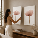 Ver imagem 3 de Kit 2 Quadros Decorativos Flores Rosas Canvas Premium 40x60