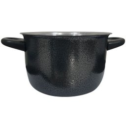 Conjunto de Panelas Alumínio Caçarola Com Tampa com Alças - Preto Craqueado - 6 Conjunto de Panelas Alumínio Caçarola Com Tampa com Alças - Preto Craqueado - 6