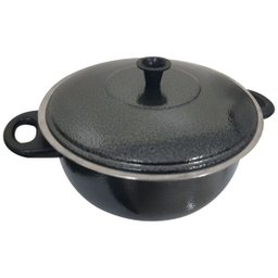 Conjunto de Panelas Alumínio Caçarola Com Tampa com Alças - Preto Craqueado - 8 Conjunto de Panelas Alumínio Caçarola Com Tampa com Alças - Preto Craqueado - 8