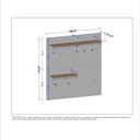Ver imagem 4 de Painel Cantinho do Café C/ Prateleiras e Suporte para Xícaras e Canecas Preto