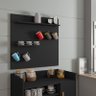 Painel Cantinho do Café C/ Prateleiras e Suporte para Xícaras e Canecas Preto - 1