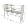 Balcão De MDF Com Vidro Para Loja 125x95x45 cm Comac - 2
