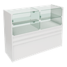 Balcão De MDF Com Vidro Para Loja 125x95x45 cm Comac - 4