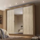 Ver imagem 2 de Guarda-Roupa Casal com Espelho 3 Portas de Correr Campos Madesa