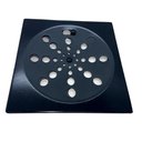 Ver imagem 3 de Kit 2 Ralo Grelha Inox Preto Banheiro Quadrado 10x10 C Fecho