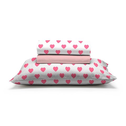 Jogo de Cama Infantil 150 Fios Fiori Solteiro - Poliana (7766)