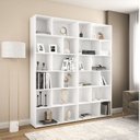 Ver imagem 1 de Kit 2 Estantes para Livros 204,2x180cm Xangai Branco