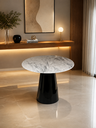 Ver imagem 1 de Mesa de Jantar Cone Preto - Redonda 70cm - Mármore Espirito Santo