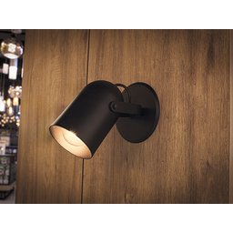 Arandela Articulável Bell Mini Preto Taschibra E27 40w - 2