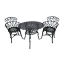 Ver imagem 1 de Conjunto de Mesa Aluminio 2 Cadeiras para Varanda Sacada Jardim Piscina Externa