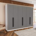 Ver imagem 1 de Guarda Roupa Casal 242,1cm com 6 Portas e 4 Gavetas 240834 Valência Politorno Móveis
