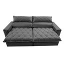 Ver imagem 5 de Sofá Retrátil e Reclinável 2,35m Molas Ensacadas Cama inBox Elegance com ThermoGel Velusoft