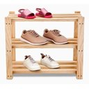 Ver imagem 3 de Sapateira Prateleira de Madeira 3 Andares de Pinus C/ Acabamento Liso!