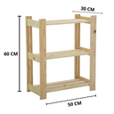 Ver imagem 4 de Sapateira Prateleira de Madeira 3 Andares de Pinus C/ Acabamento Liso!