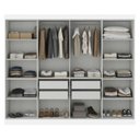 Ver imagem 4 de Guarda-Roupa Casal 8 Portas 4 Gavetas 100% MDF Branco Albert