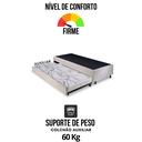 Ver imagem 6 de Bicama Box Solteiro Suede 88x188x28 Cm com Colchão Auxiliar Ecoflex