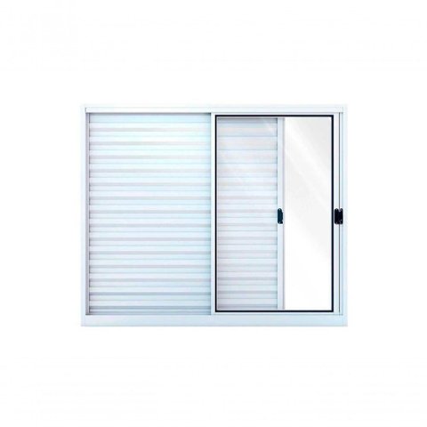 Veneziana Lateral De Correr Esquerda 100X120X10Cm Branco