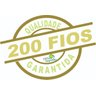 Fronha Avulsa para Travesseiro Corpo 0,45x1,40M com Zíper Percal 200 Fios Branco - 2