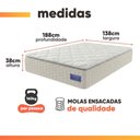 Ver imagem 4 de Cama Box Casal Colchão Ortopédico Atena Molas Ensacadas Pillow Top Hip Sleep
