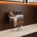 Ver imagem 2 de Porta Talher de Parede para Cozinha com Suporte 59cm