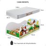 Mini Cama Infantil Animais Fazendinha Montessoriana Mdf Colchão Incluso Quarto Criança Menina Menino - 6