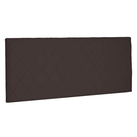 Cabeceira Painel King 1,95m Esmeralda Suede Marrom Café - Pallazio