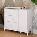 Ver imagem 5 de Cômoda Infantil Bebe Guti Retro Peroba Cor Branco 100% MDF