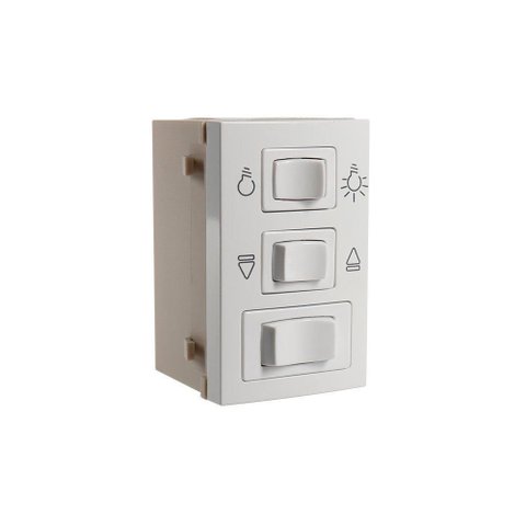 Módulo Controle de Ventilador Margirius Sleek 3 Velocidades Branco 127v